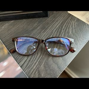 Blue light glasses - brown animal print